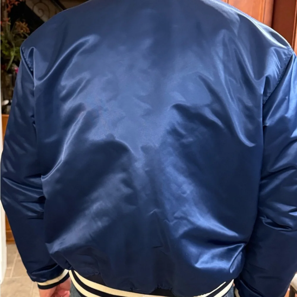 RARE Vintage New York NY Yankees Satin Starter Jacket Diamond Collection Sz XL - Picture 2 of 5